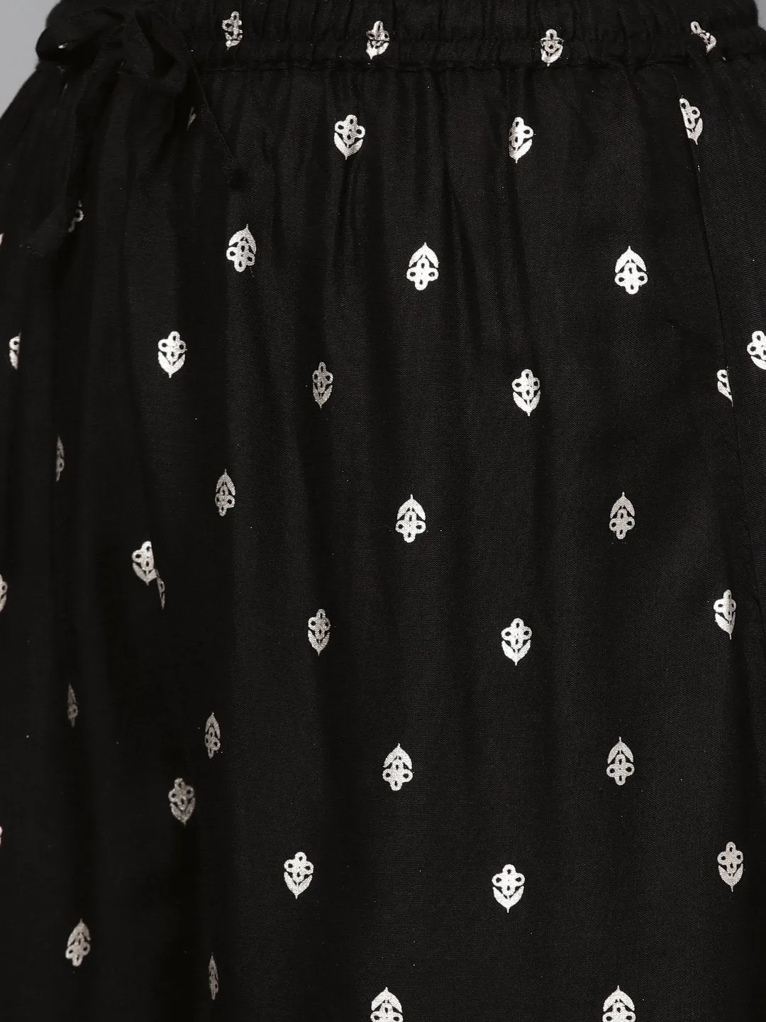 Ada - Embellished Black Kurta Set
