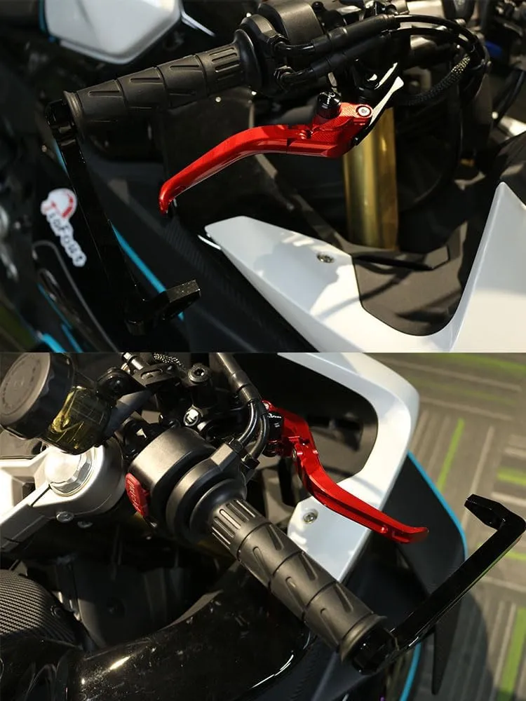 Adjustable Brake Levers for CFMOTO 700CL-X Heritage 700CL-X Adventure 2021-2022 Folding Clutch Handles (Folding-Baby Blue)