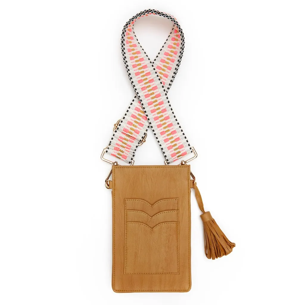 Agnes Phone Pouch - Tan Twist