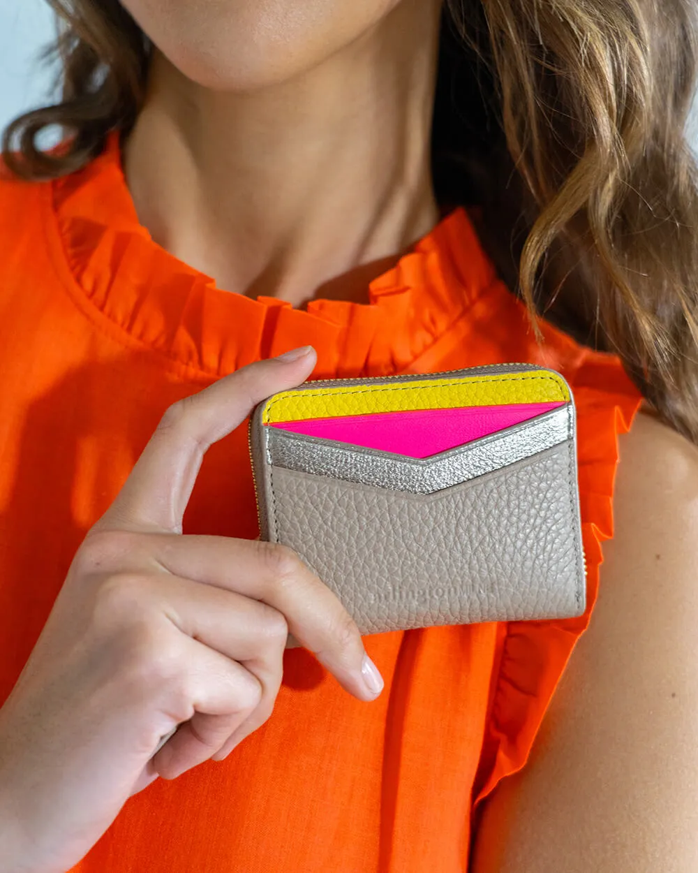 Alexis Zip Purse - Fawn Multi
