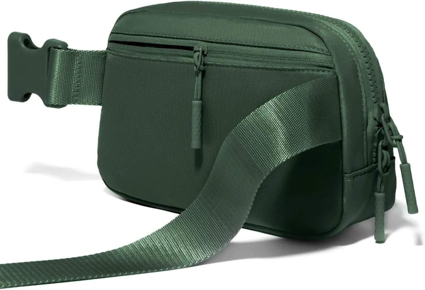 Belt Bag Fanny Pack Crossbody Bags for Women Two-Way Zip Closure Fashion Waist Packs with Adjustable Strap Teen Girl Gifts Trendy Stuff Gifts for Women Teenage Girls (Green)