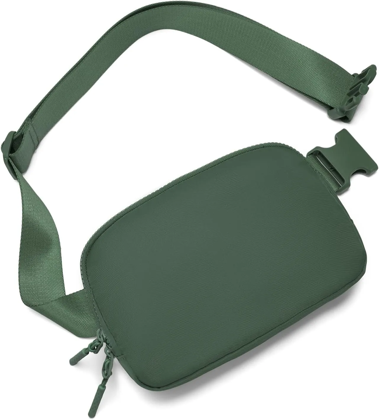 Belt Bag Fanny Pack Crossbody Bags for Women Two-Way Zip Closure Fashion Waist Packs with Adjustable Strap Teen Girl Gifts Trendy Stuff Gifts for Women Teenage Girls (Green)
