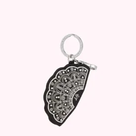 BLACK COLLECTIBLE FAN CHARM