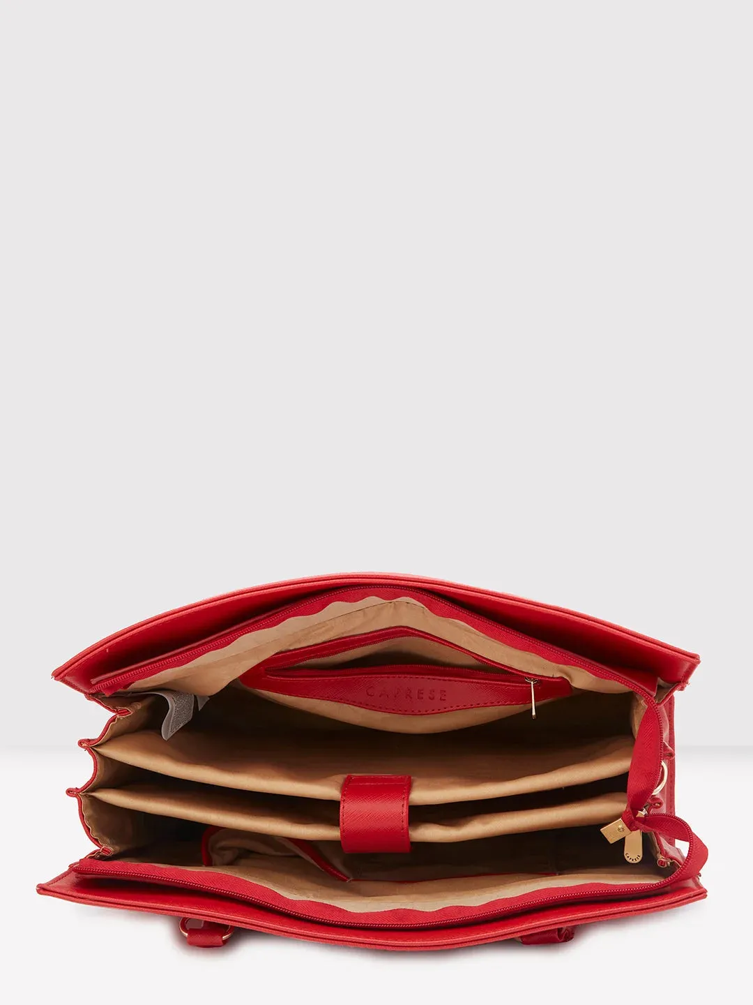 Caprese Demi Laptop Satchel Extra Large Red