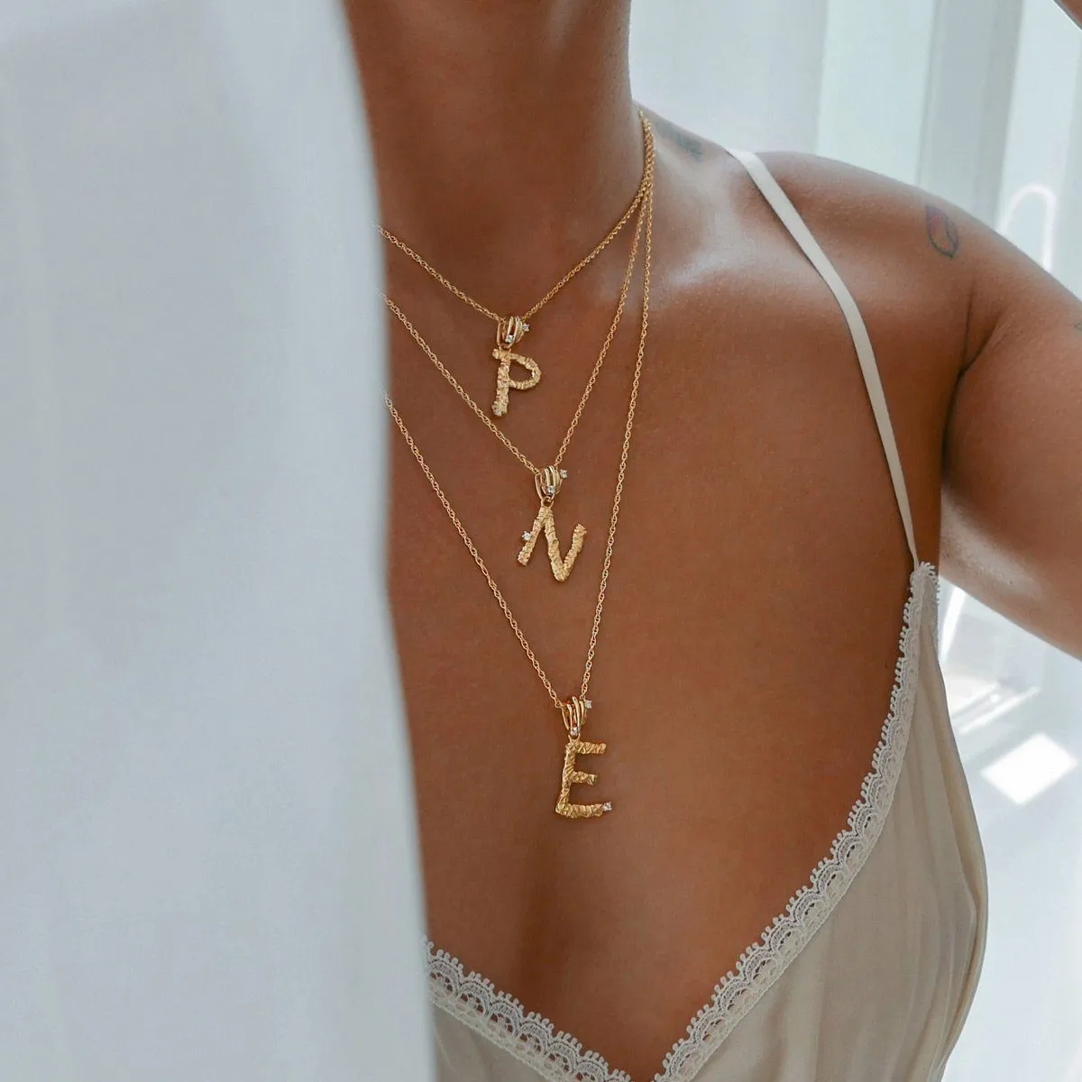 Casper alphabet necklace