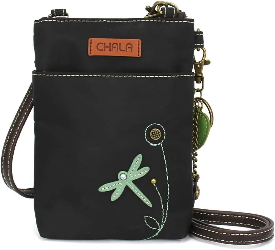 CHALA Crossbody RFID Cell Phone Purse - Women Nylon/Faux Leather Multicolor Handbag with Adjustable Strap Venture