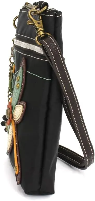CHALA Crossbody RFID Cell Phone Purse - Women Nylon/Faux Leather Multicolor Handbag with Adjustable Strap Venture