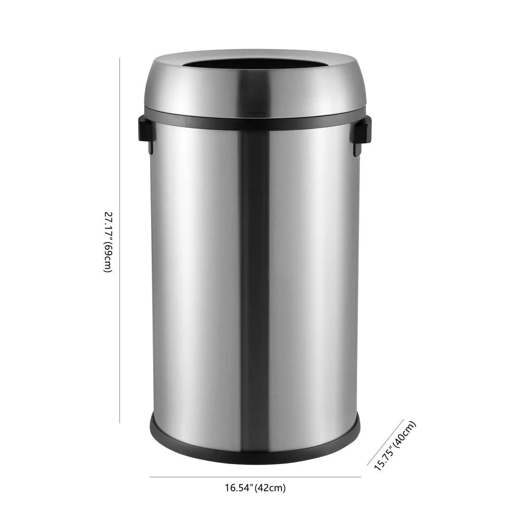 Chuck 65 Liter/17.2 Gallon Kitchen/Office Trash Can