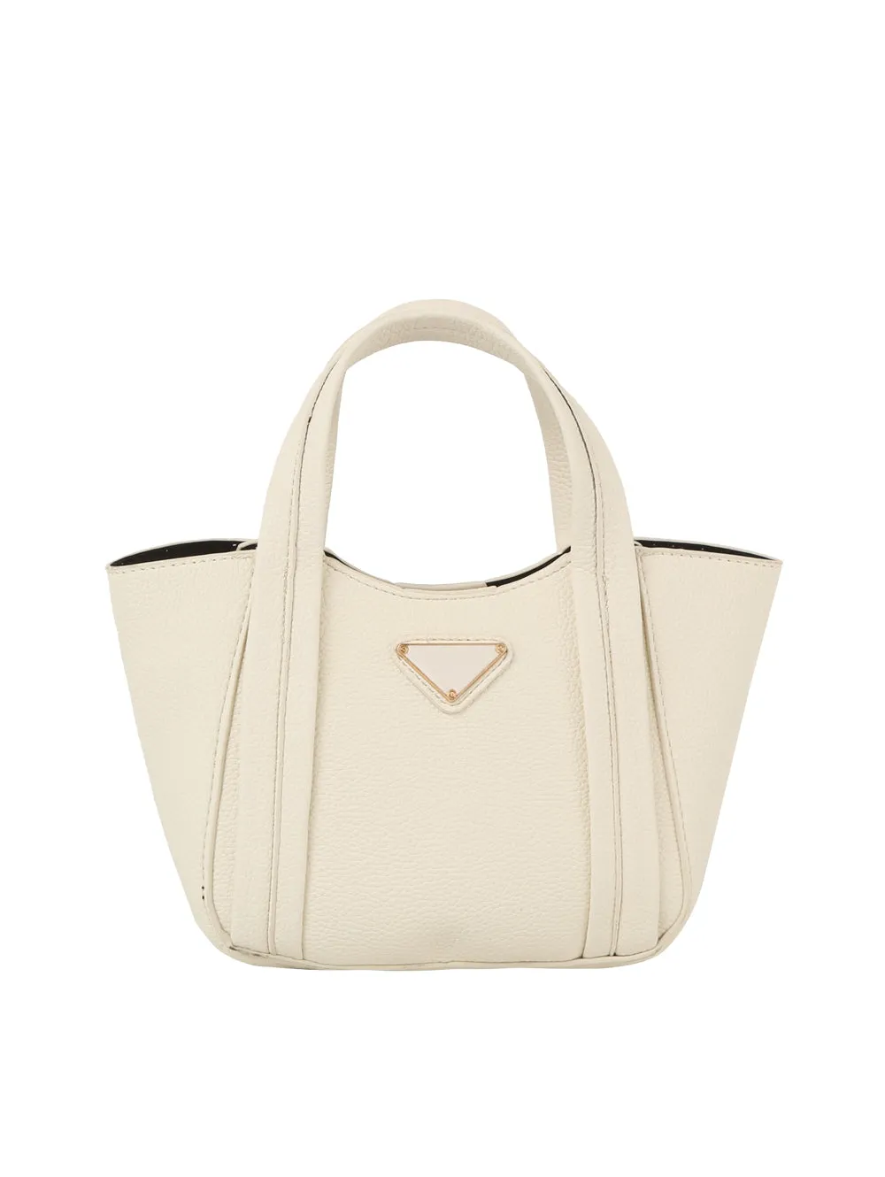 Classic leather tote bucket bag
