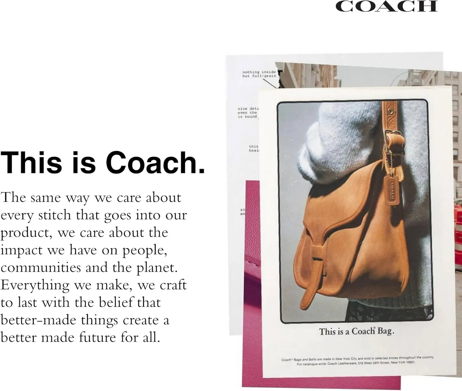 Coach Women's Crossgrain Leather Wristlet W Chain