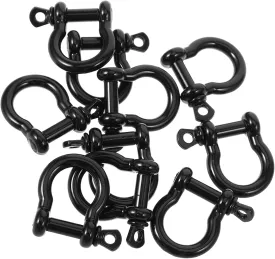 DOITOOL 10pcs Purse Hardware Purse Chain Bag Chain Link Buckle Purse Parts Suitcase Hardware Supplies Chain Hardware Supplies Bag Chain Buckle Black Alloy Steel
