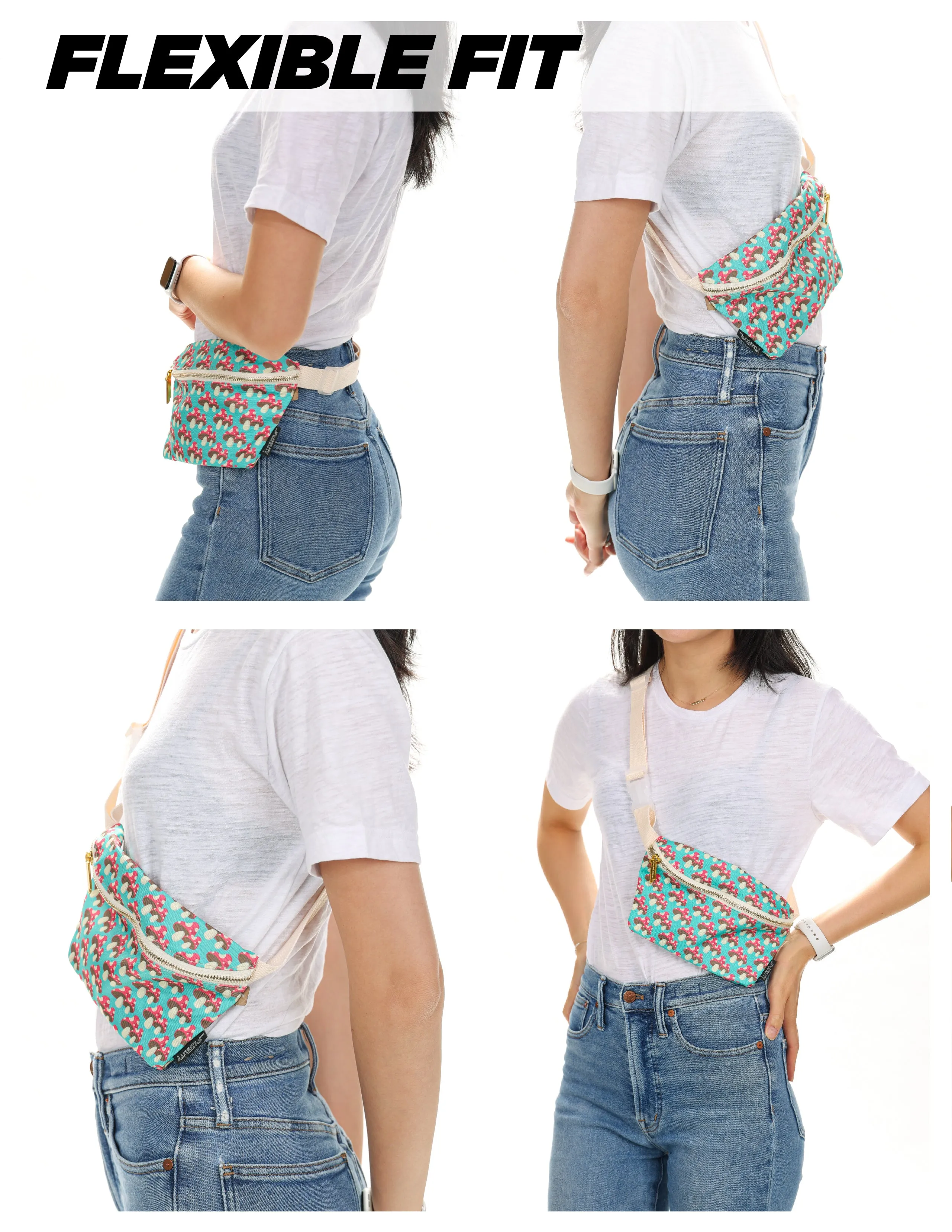 Fanny Pack | Slim | Recycled RPET | MushrooTwins