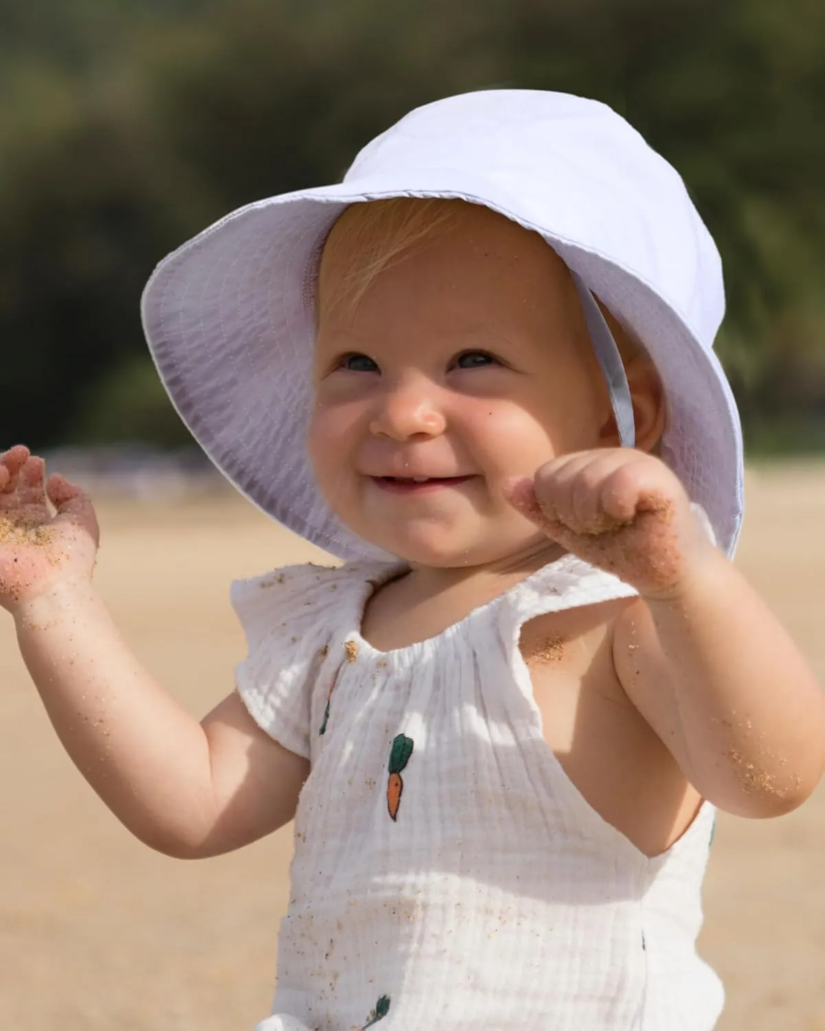 FURTALK Baby Sun Hat Toddler Boys Girls Bucket Hat for Kids 0-5 Years UPF 50  Sun Protective Child Summer Beach Hats