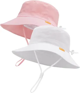 FURTALK Baby Sun Hat Toddler Boys Girls Bucket Hat for Kids 0-5 Years UPF 50  Sun Protective Child Summer Beach Hats