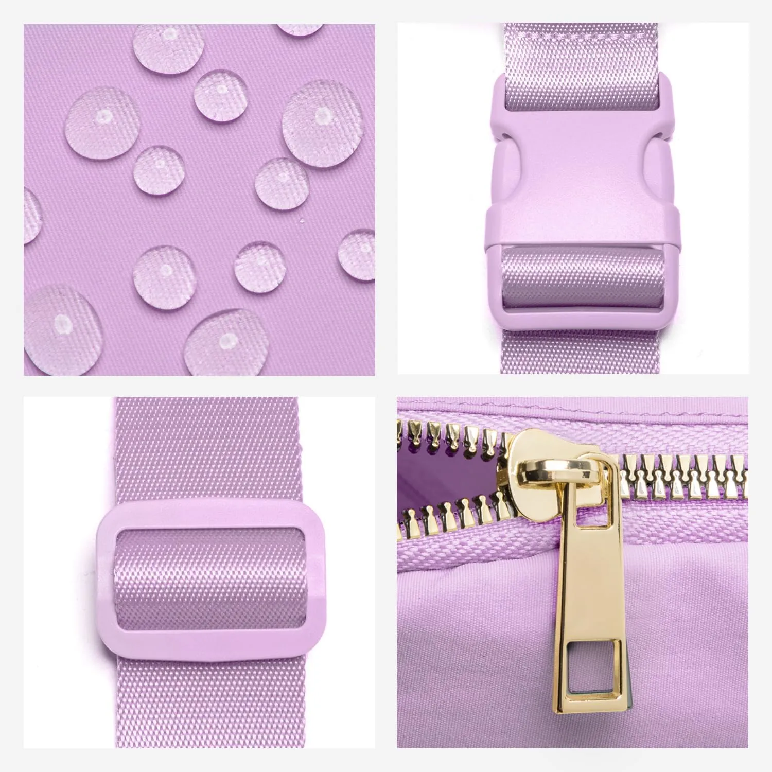 Gitus Initial Belt Bag Fanny Pack Crossbody Bag for Girls Birthday Gifts Age 8-10 Teen Girl Gifts Trend Stuff Personalized Letter Gifts for Daughter Sister (Lavender-V)