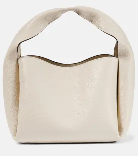 Leather bucket bag Toteme, white