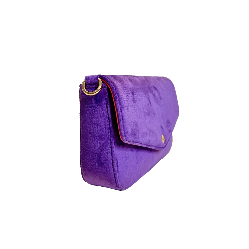Louise Velvet Flap Bag