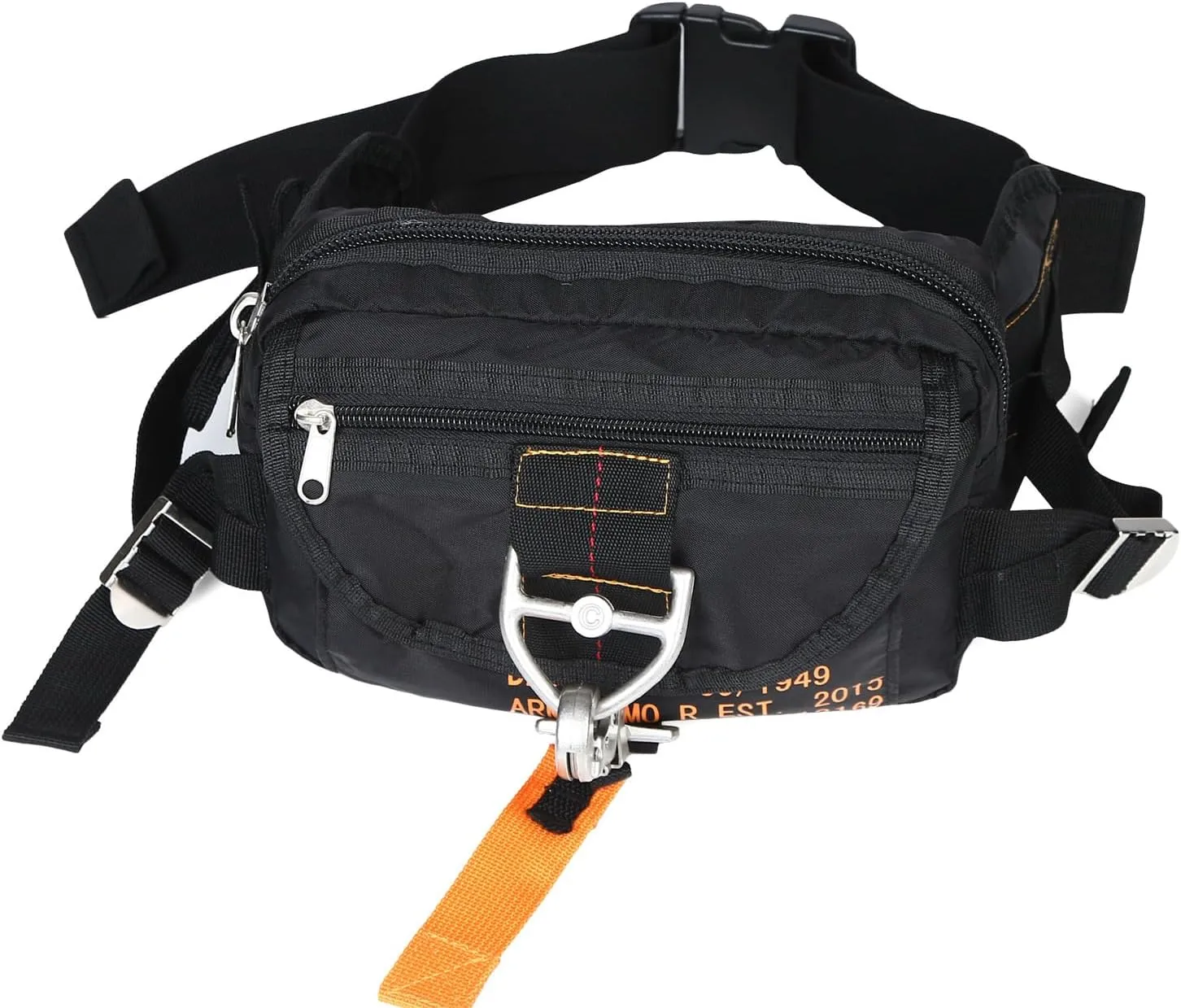 Parachute Buckles Rucksacks Small Deployment Bag Belt Bag Tactical Military Waist Fanny Pack (Black)