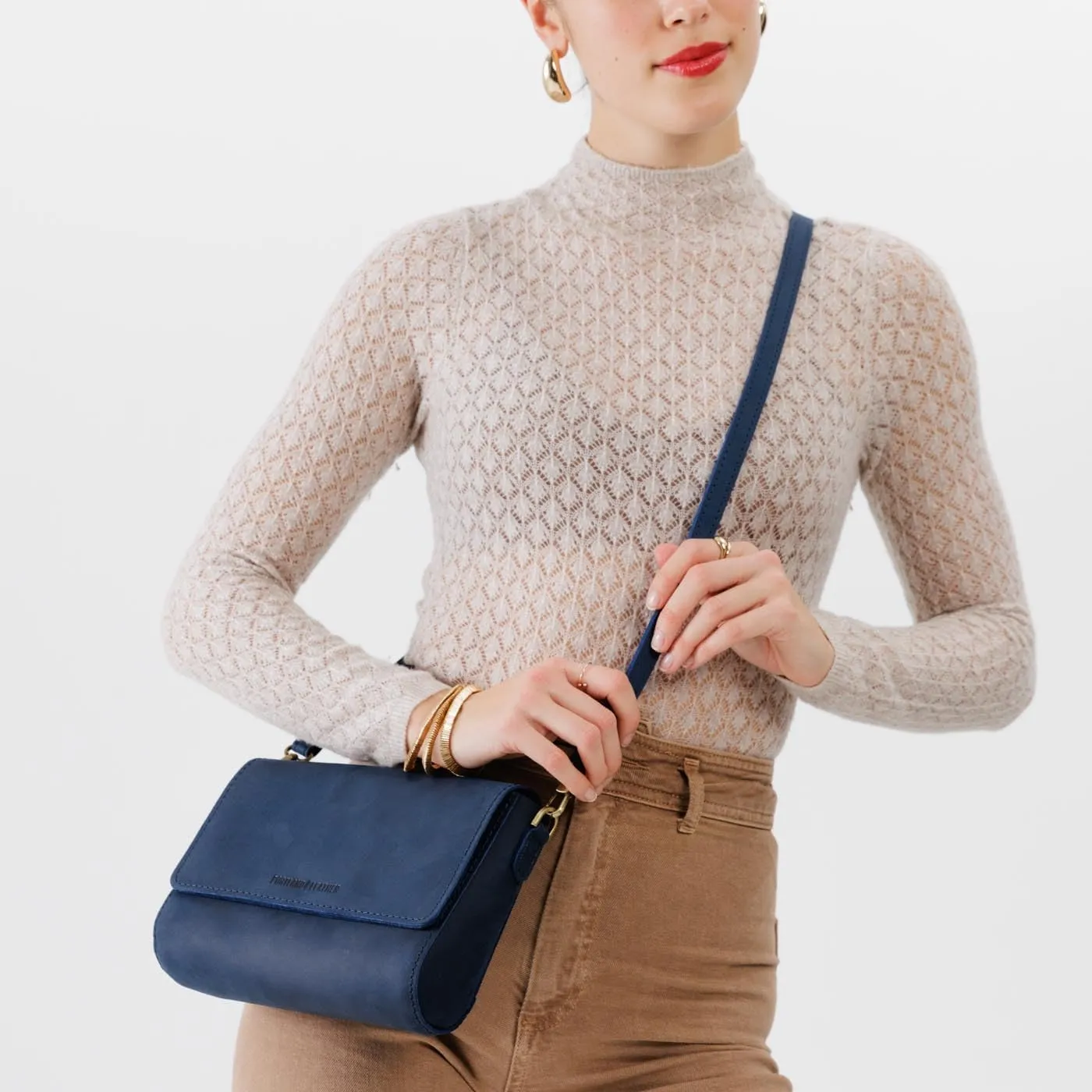 Portland Leather Goods Metro Crossbody Bag for Women  Handmade from the Finest Full-Grain Hides