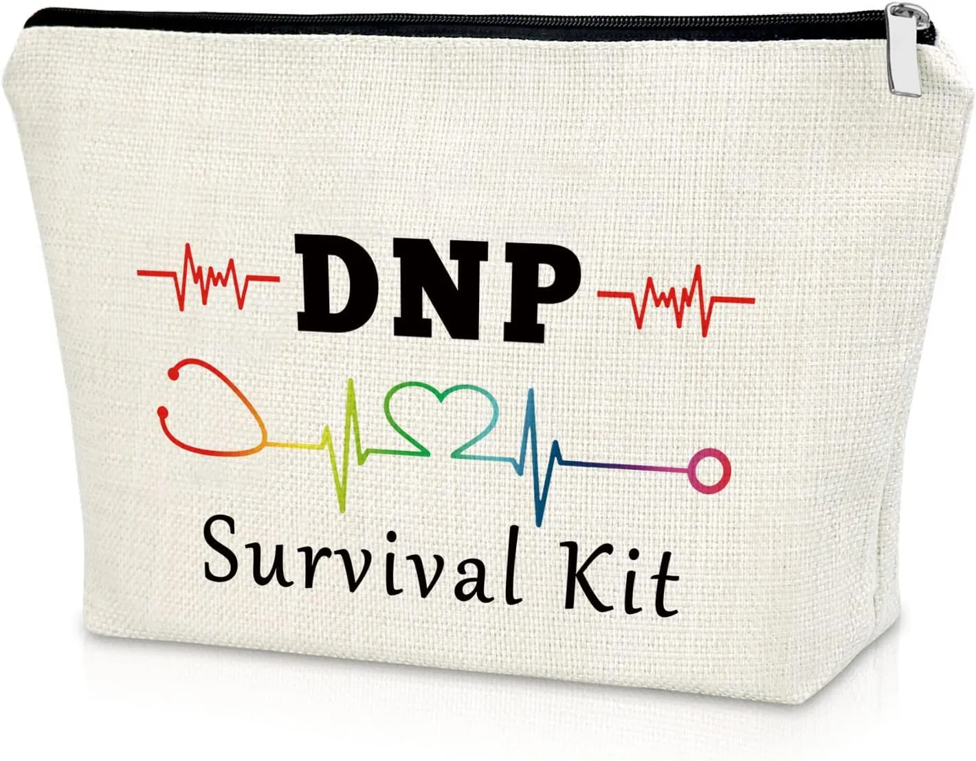 Sazuwu DNP Graduation Makeup Bag - Doctor of Nursing Practice Appreciation Gift, Cosmetic Bag for Women, Travel Pouch