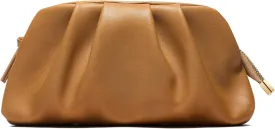 SWEETV Dressy Vegan Leather Clutch Purse for Women Formal, Soft Pleated PU Evening Clutch for Weddings, Proms, Cocktail-Gemma
