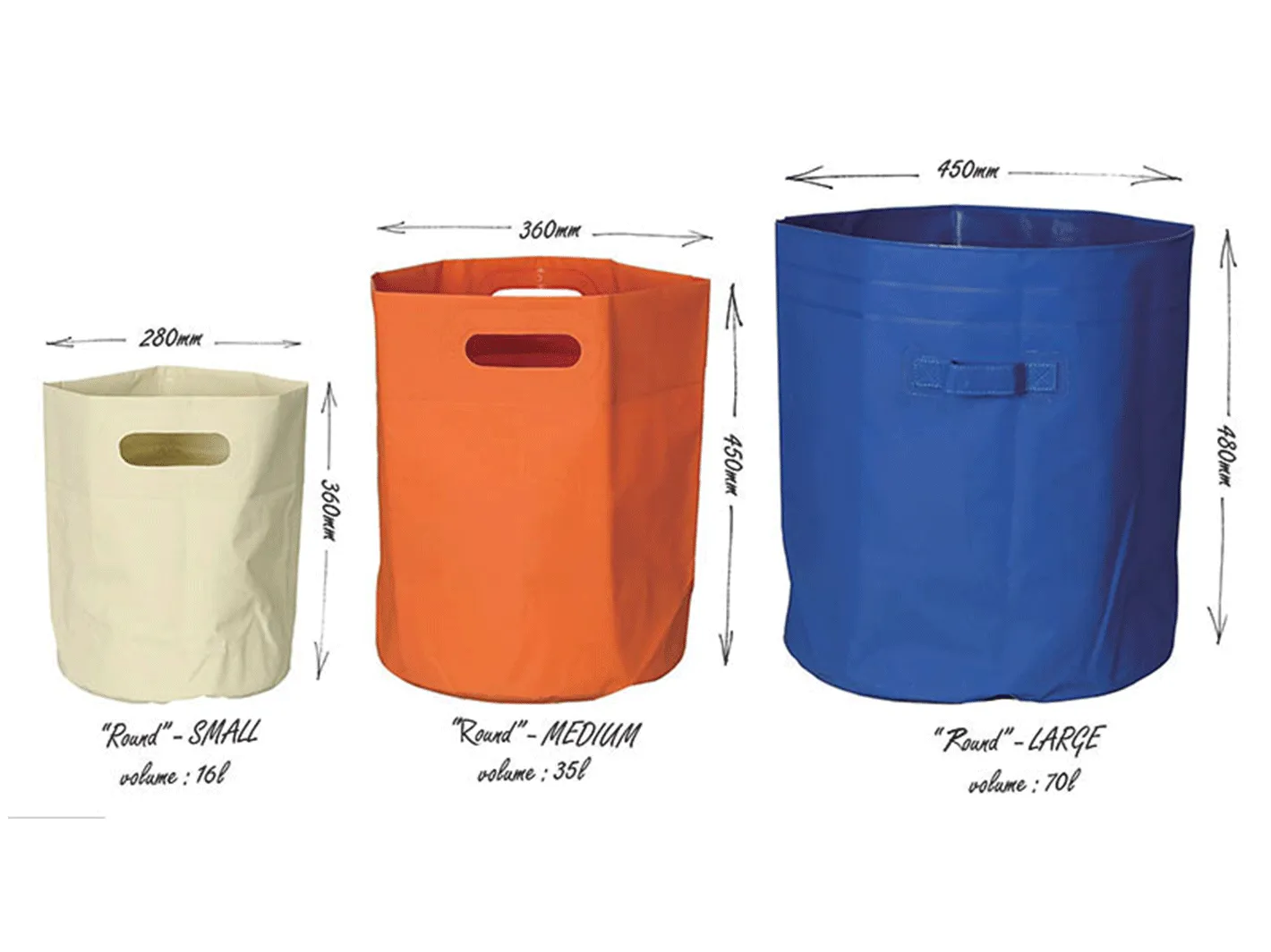 Tarp Bag Round S (16L) Grey