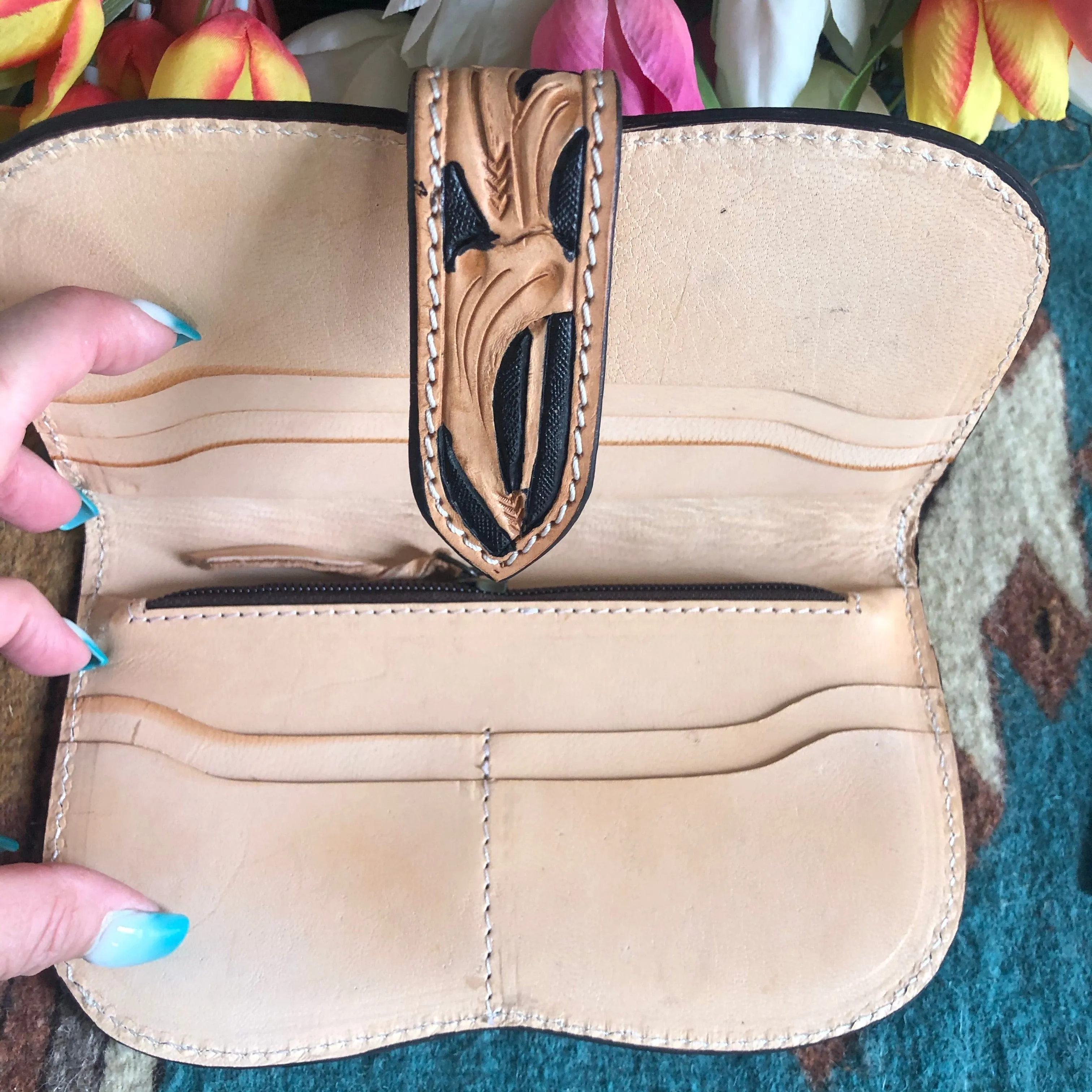 The Alvarado Tooled Clutch Wallet