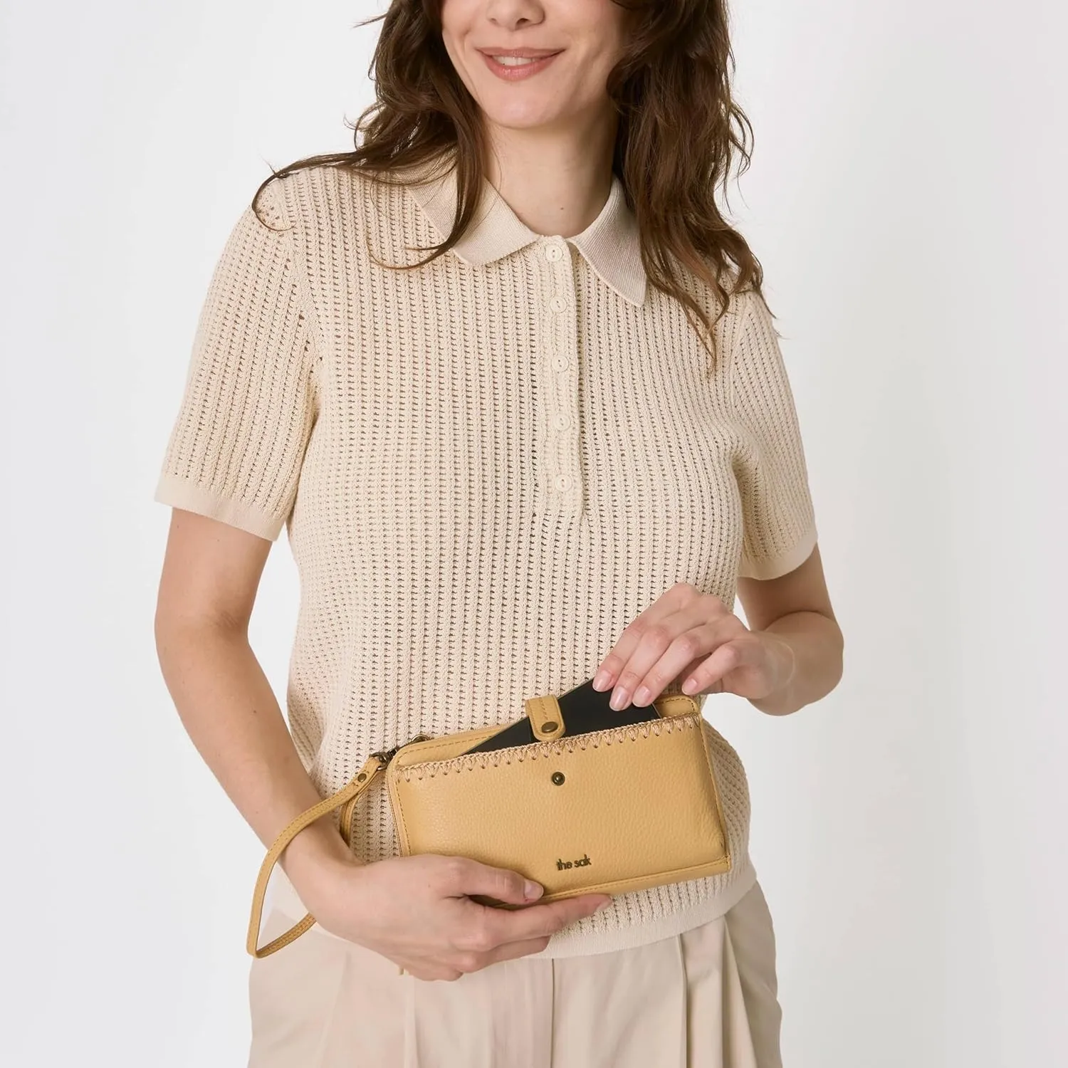 The Sak Iris Smartphone Crossbody Purse - Women's Cellphone Bag & Wallet For Everyday - Convertible Wristlet With Zipper