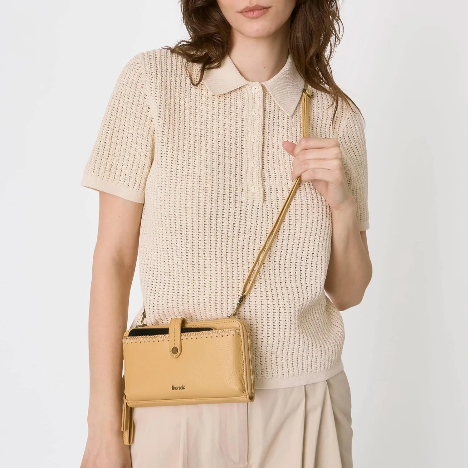 The Sak Iris Smartphone Crossbody Purse - Women's Cellphone Bag & Wallet For Everyday - Convertible Wristlet With Zipper