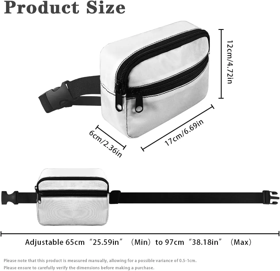 Xpyiqun Halloween Ghost Fanny Pack for Girls Small Crossbody Bags Cute Kids Casual Sport Mini Waist Bag Teen Girls Sling Chest Bag Adjustable Shoulder Strap Belt Bag for Running Workout